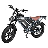 【1500W Peak Hub Motor & 30° Climbing Power】 Upgraded 1500W Peak brushless hub motor delivers performance – hits 30 MPH in pure electric mode and conquers 35° steep slopes. Paired with a 7-speed gear system, it adapts seamlessly to city commutes or Di...