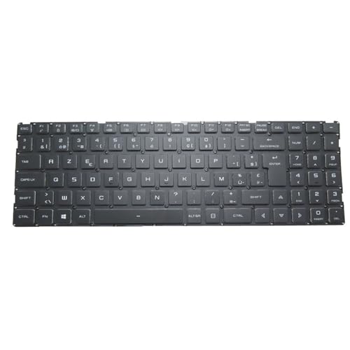Clavier Tongfang GM7AG8N Belgique BE noir de rechange pour ordinateur portable