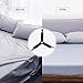 Roomir 4PCS Bed Sheet Fasteners, Adjustable Triangular Bed Sheet Holder Straps for Corners, with Sheet Clips Keeping Sheets in Place, Elastic Grippers Suspenders for Mattress, Sofa, Cushion etc.