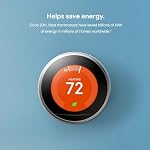 Google Nest Learning Thermostat - 3rd Gen - Programmable Smart Thermostat for Home - Compatible with Alexa (Stainless Steel)