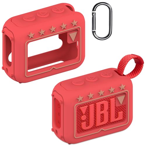 JCHPINE Silicone Cover Case for JBL Go 4 Ultra Portable Bluetooth Speaker