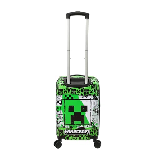 Bioworld Minecraft Creeper 20" Carry-On Luggage With Wheels And Retractable Handle2