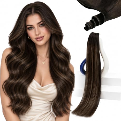 Sunny Hair Genius Weft Hair Extensions Human Hair Balayage Brown