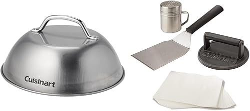 Cuisinart Kit de cúpula de fusión y hamburguesa aplastada