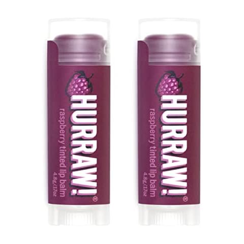 HURRAW! Raspberry Tinted Lip Balm, 2 Pack Cover