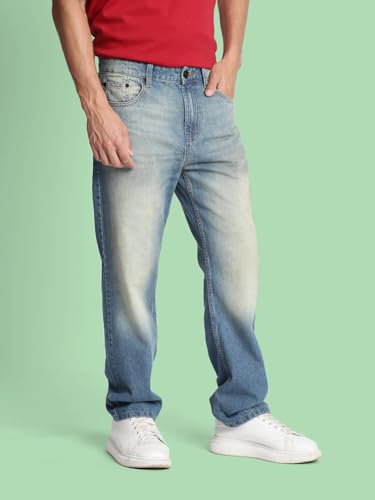 Image of BENE KLEED Men Tinted Light Fade Pure Cotton Jeans