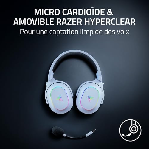 Casque Razer Barracuda X Chroma blanc sans fil avec micro HyperClear détachable