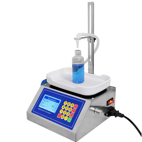 Máquina llenadora de líquidos, máquina llenadora con pesaje, capacidad de 10 a 1000 ml, adecuada para bebidas, vino, jugo, aceite, leche, reactivos, lociones, pegamento y tinta.