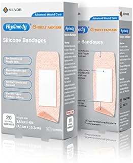 Hysimedy Silicone Adhesive Bandages for Sensitive Skin - 1.63