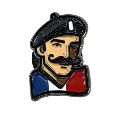 Clj Charles Le Jeune Pin's Mister France - Moustache Et Drapeau - Personnages - qualité de...