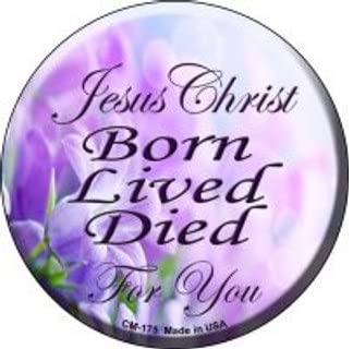 Jesus Christ Born Lived Died Religious Circular Coaster Set of