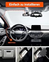 VANTRUE OBD-II Hardwire Kit mit Display für Dashcams, USB-C OBD Stromkabel 12–24V, 3-Stufen-Niederspannungsschutz 11.6V/12V/12.4V, 23.6V/24V/24.4V, Echtzeit-Spannungsanzeige, 24H Parkmodus, 4 m – Ansicht 4