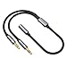 HLLYLL Audio Y Splitter Kabel Adapter, 3.5mm Buchse auf Doppel 3.5mm...