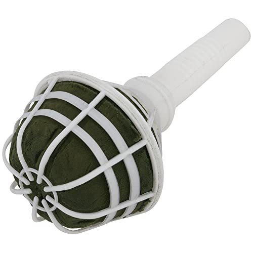 SEHOI 12 Pack Foam Bouquet Holders, Foam Floral Handle Bouquet Holders, Floral Arrangement Foam Bouquet Handle Holder for Artificial Fresh Flowers, Wedding Supplies, Decoration, 3.2 x 7 Inches