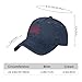 Snowy Escape Winter Cabin Illustration Hats for Womens Fashion Washed Navy Blue