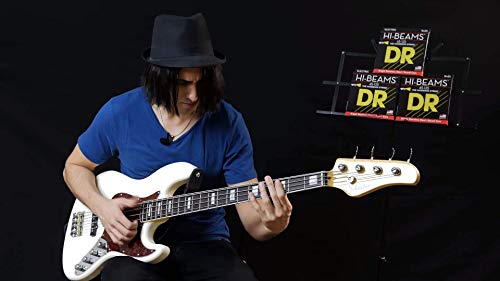 DR String LR-40 Hi-Beam Jeu de cordes pour guitare basse - Les Beatles, Paul McCartney, John Lennon, RIngo Starr, George Harrison DR String LR-40 Hi-Beam Jeu de cordes pour guitare basse – Image 4