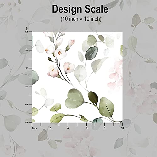 Blooming Wall Dpy54 Watercolor Boho Fresh Green Leaves Textured Peel And Stick Wallpaper Self-Adhesive Prepasted Wallpaper #TOP5