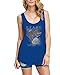 Game of Thrones Stark Winter Is Coming Juniors Frost Blue Tank Top M