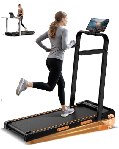 Image of LONTEK Walking Pad with 15% Incline & Handle Bar, Treadmills for Home Small