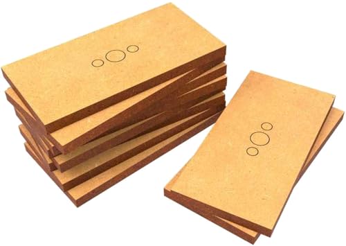 Base MDF Rectangle Green Stuff World 50x25mm la découpe laser haute densité