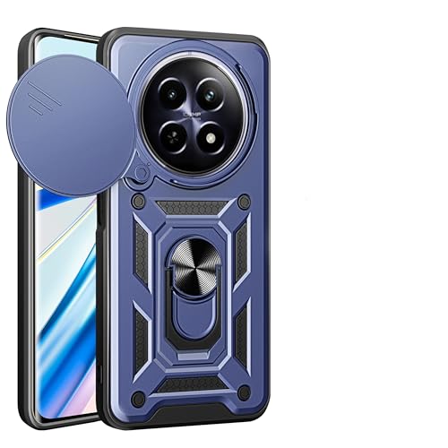 �Ή��@�� for Oppo A6 GT / A6 Max / F31 Pro Plus (India) / K13S �}�O�l�b�g���X�}�z�P�[�X�u���P�b�g [PC+TPU] 2 in 1 �X���C�h�����Y�L�b�N�X�^���h Blue