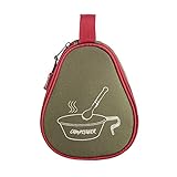 Dulcicasa キャンプ用収納バッグ オックスフォード生地 – 多目的ボウル4個収納 ジッパー付き防水キャリングケース 屋外BBQハイキング向け