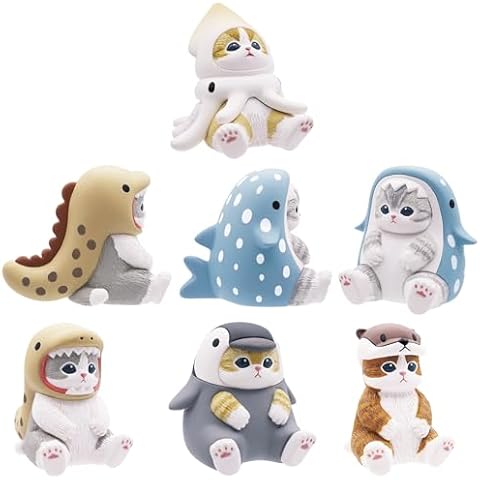 Kitan Club Mofusand Sitting Aquarium Cat Blind Box-1 of 5 Collectable Mini Figurines - Fun, Versatile Decoration Cover