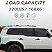 200lbs Load Capacity | 4Pcs Roof Rack Cross Bars & Side Rails for Toyota Land Cruiser Prado J250 LC250 2024 2025 2026 Roof Luggage Carrier