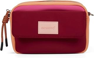 Bolso bandolera de color burdeos de neopreno para mujer ipira