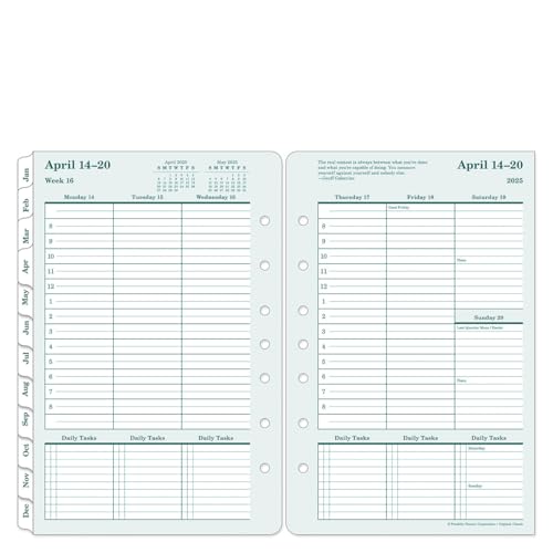 FranklinCovey - Original Weekly Ring-Bound Planner (Classic, Apr 2025 - Mar 2026)