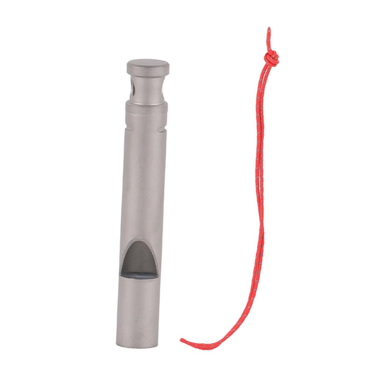 TOYANDONA Silbato de Titanio Light Whistle Silbato de Camping Silbato Resistente Silbato Deportivo con cordón Deportes y Aire cordón de Silbato Delicado Silbato de Senderismo Silver