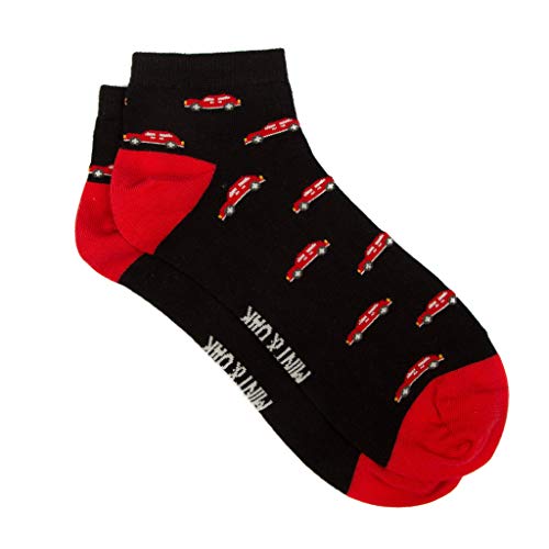 Image of Mint & Oak Men Ankle Socks, Printed Funky Socks, Cotton Unisex Ankle Length Sock, Odour Free Socks - Pack of 1
