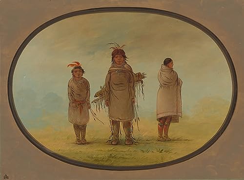 Tableaux graffiti art mural pour raviver un mur vide avec George Catlin 60x90cm