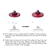 VKO Dark-red Metal Soft Shutter Release Button,Delicate Camera Shutter Button 11mm Concave 10mm Convex Surface(2 Pack)