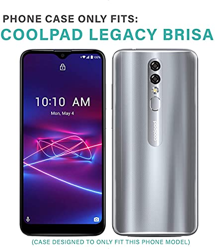 Asuwish Phone Case For Coolpad Legacy Brisa Wallet With Tempered Glass Screen Protector Sunflower Leather Slim Flip Cover Card Holder Stand Cell Accessories Cool Pad Cp3706As 2020 2021 Women Purple #TOP1