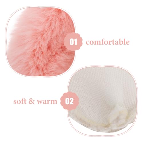 Par de plantillas peludas desmontables para zapatos miniatura 6
