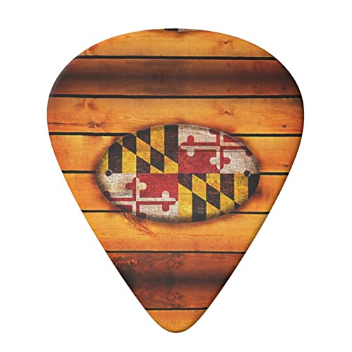 Maryland Flag Lot de 6 médiators pour guitare acoustique, guitare électrique, basse, ukulélé – fins, moyens et épais - Les Beatles, Paul McCartney, John Lennon, RIngo Starr, George Harrison Maryland Flag Lot de 6 médiators pour guitare acoustique, guitare électrique, basse, ukulélé - fins, moyens et épais – Image 4