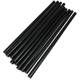 TrendBox Pack of 50 Black 7mmx200mm - Hot Melt Glue Sticks Strips Melting Adhesive for Handmade Craft DIY Home Office Project Craftwork Fix & Repairs