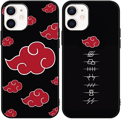 [2 Pack] Japanese Anime Phone Case for iPhone 11 Case 6.1", Cool Manga Character Design Pattern Cases, Comics Cartoon Silicone Case for Men Boys Women Girls, Soft TPU Funda para iPhone11, Cloud