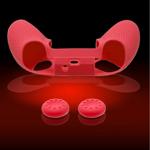 Image of TMG X Series X /S Controller Skin,Anti-Slip Protector Compatible with Xbox Series X /S Controller-Silicone Cover with 2 Thumb Grips Caps (Red)
