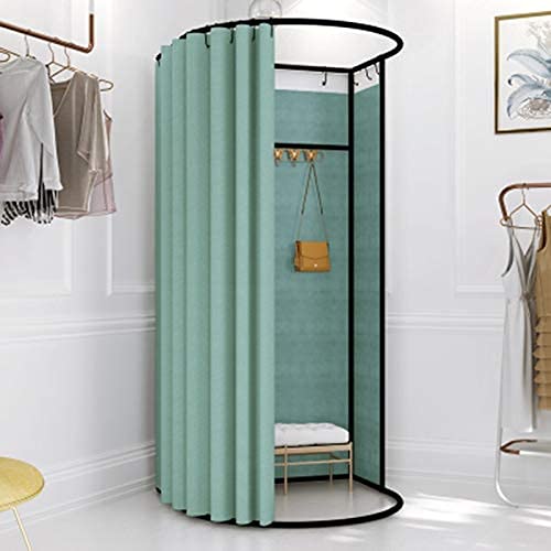 Sala de montagem de loja de roupas, sala de adequação, camarim temporário, tenda de privacidade ao a