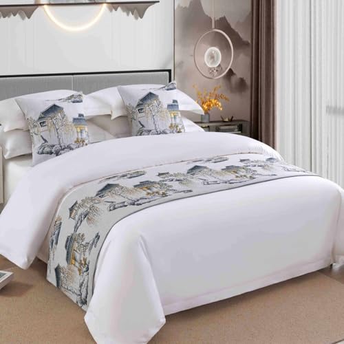 Decoración de Funda Protectora de Ropa de Cama moderna de 50x210 cm lisa 2