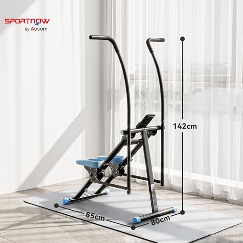 SPORTNOW Stair Stepper for Home Gym Exercise, Vertical Climber Machine with Adjustable Pedals & LCD Monitor, Compact Cardio Stair Master for Arms and Legs Full-Body Workout - Image 7