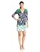 Sandra Darren Women's Three Quarter-Sleeve Printed Wrap Dress