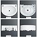 Wall Mount Bathroom Sink 17.7