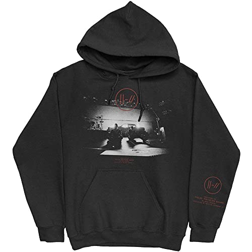 Image of Twenty One Pilots Unisex Black Hoodie Dark Stage with Arm Prints (M)
