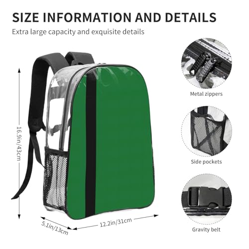 Mochila transparente Sultanato Delhi soluciona el control en eventos deportivos 4