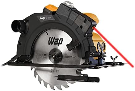 WAP Serra de Circular 7.1/4" ESC 1500 com Guia a Laser e Base de ...