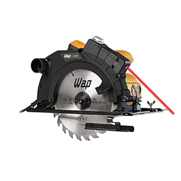 WAP Serra de Circular 7.1/4" ESC 1500 com Guia a Laser e Base de Ajuste até 45°, Empunhadura Emborrachada, 1500W 220V