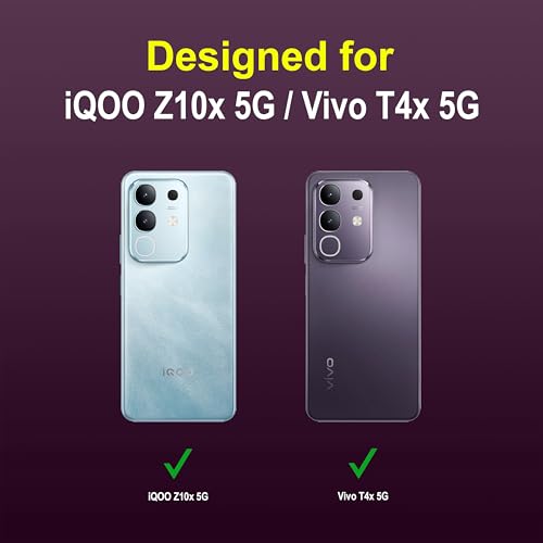 Image of Zapcase Back Case Cover for iQOO Z10x 5G | Compatible for iQOO Z10x 5G Back Cover | Liquid Silicon Magic Case with Camera Protection | Lavender